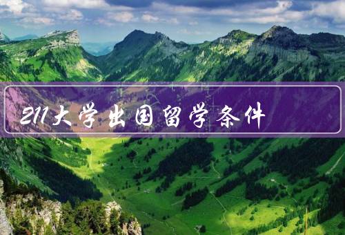211大学出国留学条件，学术成绩／英语水平／个人素质