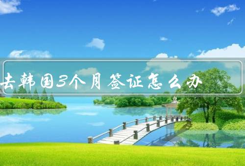 去韩国3个月签证怎么办（材料准备／填写申请表／递交申请）