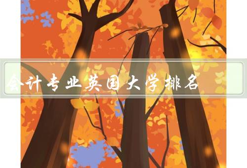会计专业英国大学排名，前三的大学、前十的大学、其他优秀大学