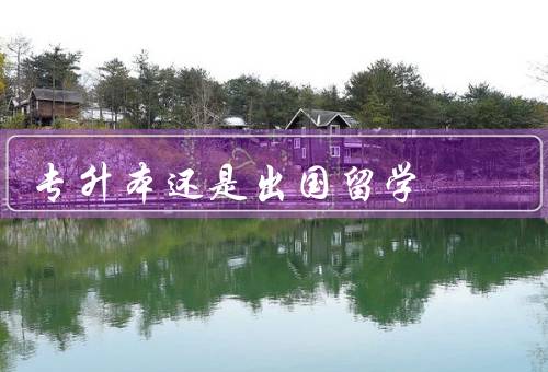 专升本还是出国留学，专升本、出国留学、选择适合自己的发展路径