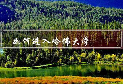 如何进入哈佛大学（学术成绩／全面发展个人素质／申请材料）