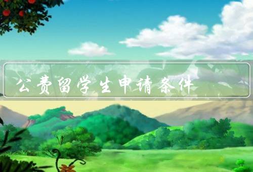 国家公费留学生申请条件，学术成绩／语言水平／身体健康