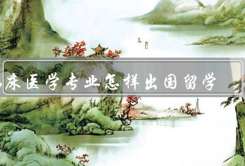 临床医学专业怎样出国留学，条件／留学准备／流程