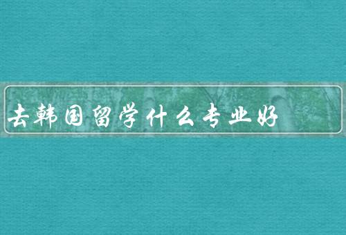 去韩国留学什么专业好（商科专业／医学专业／艺术专业）