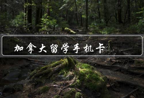 加拿大留学手机卡，选择合适的手机卡／办理手机卡手续