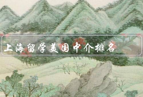 上海留学美国中介排名，留学美国中介行业概况