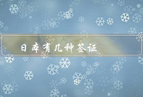 日本有几种签证，留学签证／工作签证／旅游签证