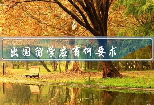 出国留学应有何要求，语言能力／学历背景／经济能力