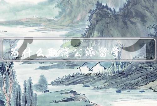 国家为什么取消公派留学（减轻财政负担、提高教育公平性）
