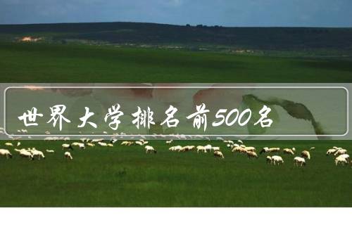世界大学排名前500名，综合排名、学科排名、学校特色