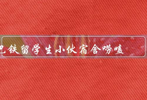 巴铁留学生小伙宿舍唠嗑（社交交流／学术讨论／情感寄托）