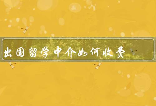 出国留学中介如何收费（顾问费、申请费、服务费）
