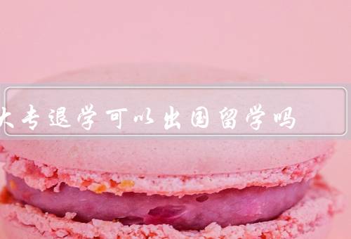 大专退学可以出国留学吗（大专退学的影响、退学后的补救措施）