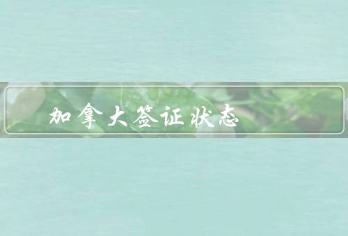 加拿大签证状态（类型／申请／状态查询）