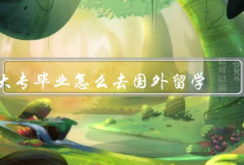 大专毕业怎么去国外留学，留学意向的确定、选择适合的国家和学校