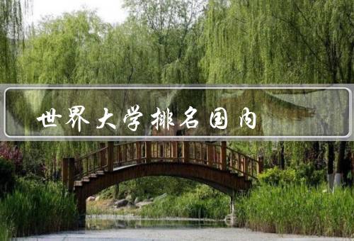 世界大学排名国内，QS世界大学排名、泰晤士高等教育世界大学排名