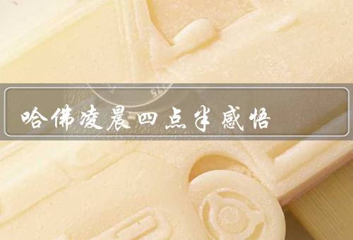 哈佛凌晨四点半感悟（实力与努力／团队与合作／追求与激情）