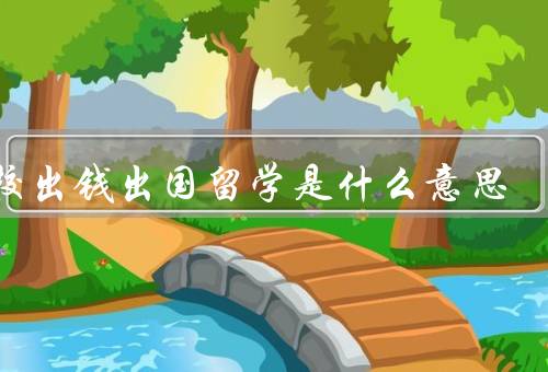 学校出钱出国留学是什么意思，提供全面的学习环境