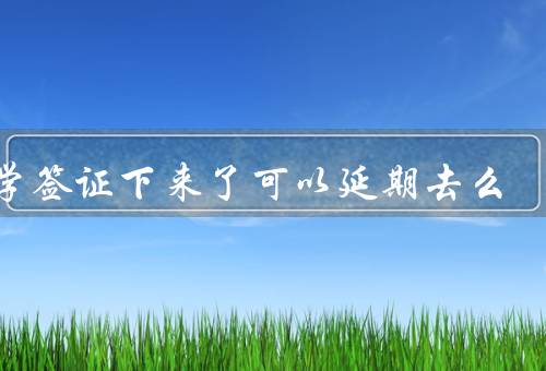 留学签证下来了可以延期去么，条件／申请步骤／注意事项