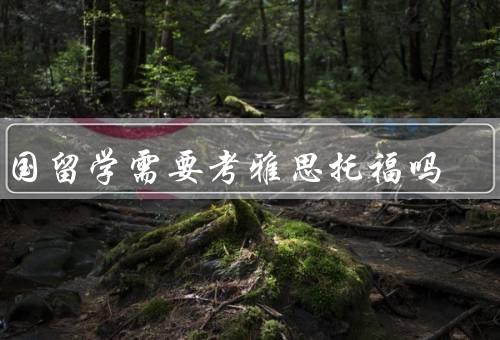 出国留学需要考雅思托福吗（留学院校要求、提高申请竞争力）