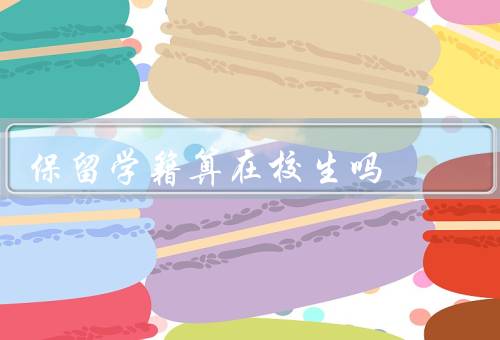 保留学籍算在校生吗，不等于在校学习／为了给学生一个回归的机会