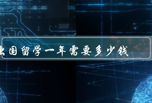 出国留学一年需要多少钱