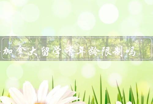 去加拿大留学有年龄限制吗（年龄限制的存在）