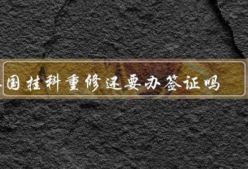 英国挂科重修还要办签证吗，重修的定义／签证情况／影响与建议