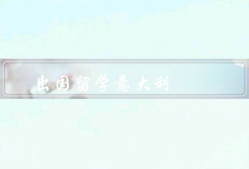 出国留学意大利（学习机会、文化体验、语言优势）