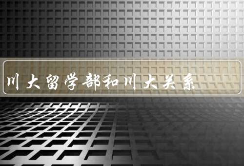 川大留学部和川大关系，留学生的学习环境／生活服务支持