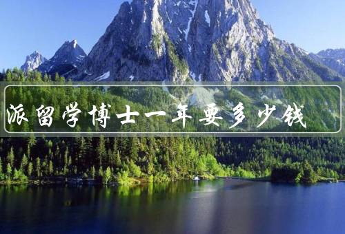 公派留学博士一年要多少钱（学费／生活费／其他费用）