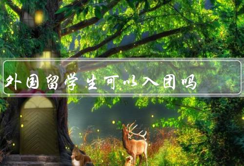 外国留学生可以入团吗（融入当地社会／参与社会公益／加强自身发展）