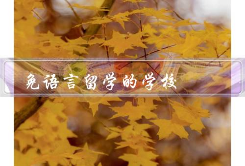 免语言留学的学校，清华大学、哈佛大学、牛津大学