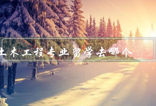 土木工程专业留学去哪个