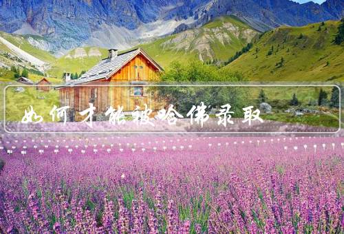 如何才能被哈佛录取（学术成绩优秀、丰富多样的课外活动）