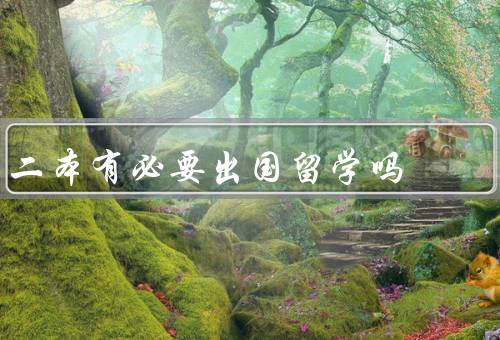 二本有必要出国留学吗（就业竞争、学术环境、个人发展）
