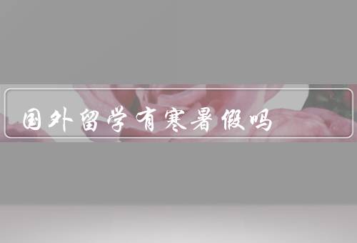 国外留学有寒暑假吗（寒暑假安排、回国过假、其他度假方式）