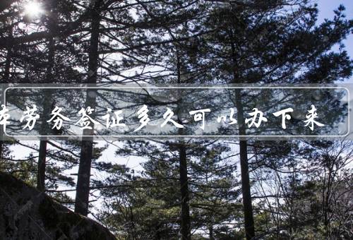 日本劳务签证多久可以办下来（申请工作许可／签证申请／健康检查）