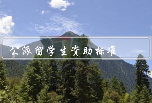国家公派留学生资助标准（内容、范围、申请程序）