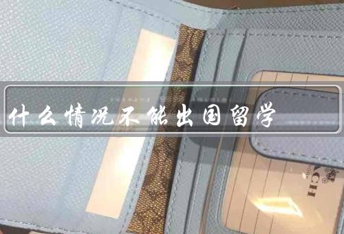 什么情况不能出国留学，经济原因／健康原因／个人原因
