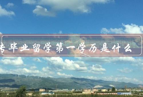 中专毕业留学第一学历是什么，中专毕业生留学选择、意义、影响