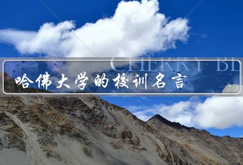 哈佛大学的校训名言（追求卓越、知识与智慧、永不止步）