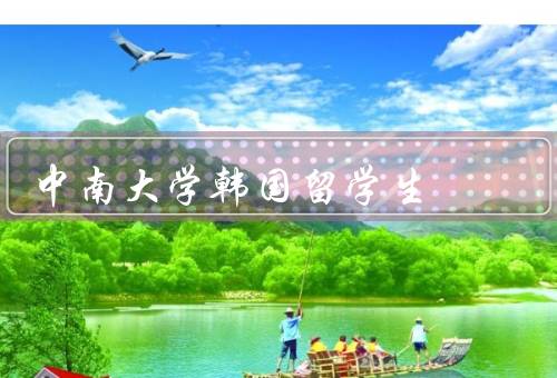 中南大学韩国留学生（学习情况、文化交流、社会实践）