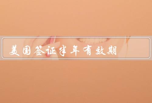 美国签证半年有效期，类型／半年有效期／延期与过期