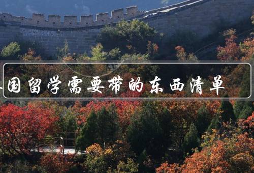 英国留学需要带的东西清单（护照和签证／行李和衣物）