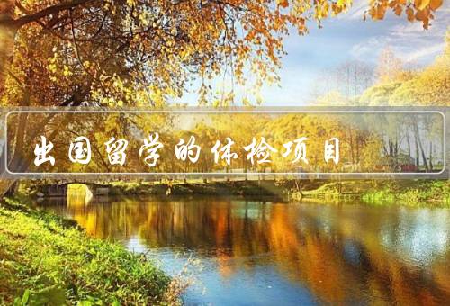 出国留学的体检项目，体格检查、血液检查、免疫接种