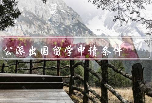 公派出国留学申请条件（具备较高的学术能力／展现出良好的个人素质）