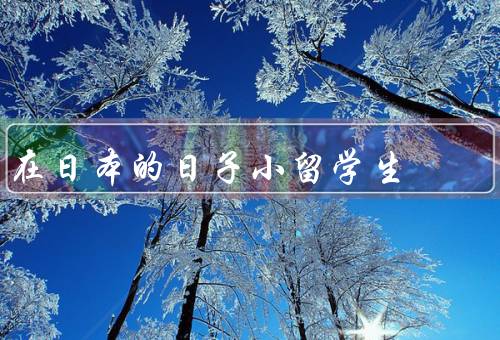 在日本的日子小留学生（生活琐事／学习经历／文化体验）