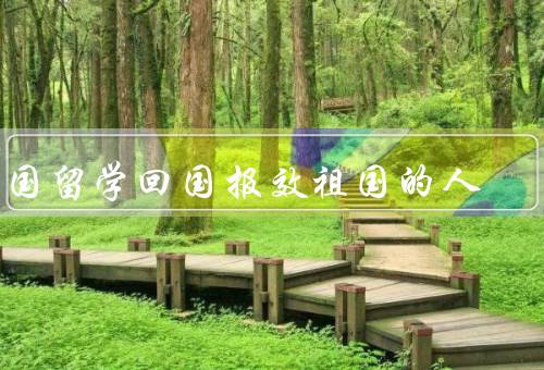 出国留学回国报效祖国的人，培养高素质人才