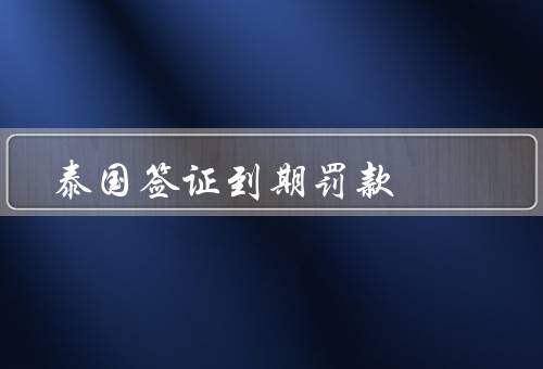 泰国签证到期罚款（泰国签证到期罚款的金额／延期签证的办理）